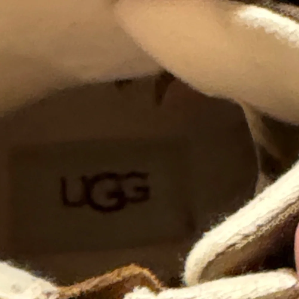 UGG Kids Brown Boots with Red Laces